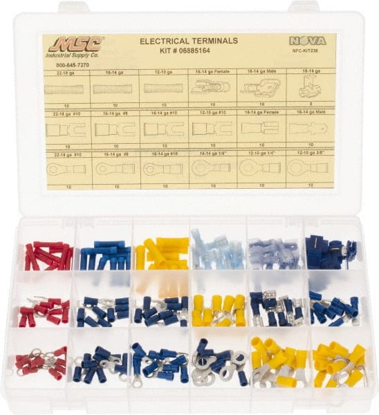 175 Piece, Electrical Terminal Fastener Kit MPN:NFC-KIT238