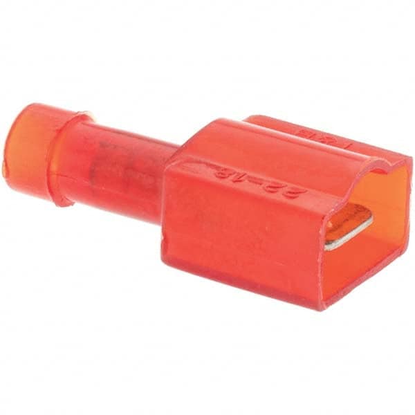 Wire Disconnect: Male, Red, Nylon, 22-18 AWG, 1/4