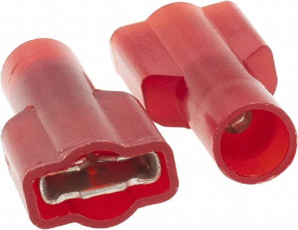 Wire Disconnect: Female, Nylon, 22-18 AWG, 1/4