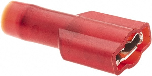 Wire Disconnect: Female, Red, Nylon, 22-18 AWG, 1/4