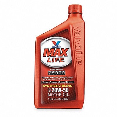 Engine Oil 20W-50 Synthetic Blend 1qt MPN:822381