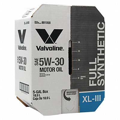 Motor Oil 5 gal Sz 5W-30 SAE Grade Box MPN:881058