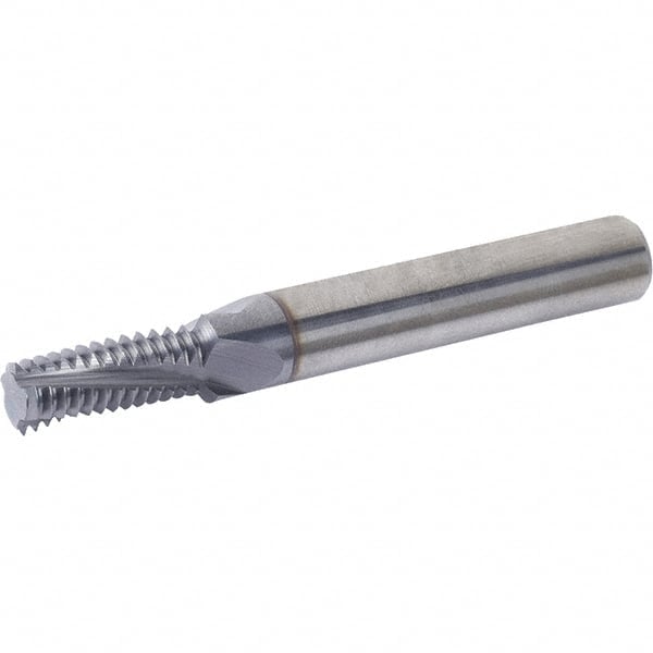 Helical Flute Thread Mill: #12-28, External, 3 Flute, Solid Carbide MPN:101-00066