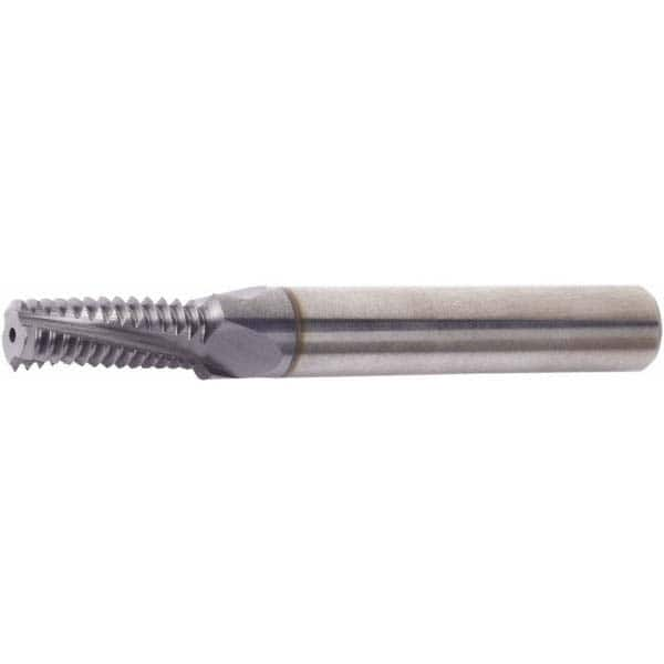 Helical Flute Thread Mill: 5/8-14, Internal/External, 4 Flute, 5/8