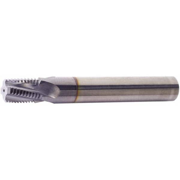 Helical Flute Thread Mill: 1/4-18, Internal & External, 3 Flute, Solid Carbide MPN:80568