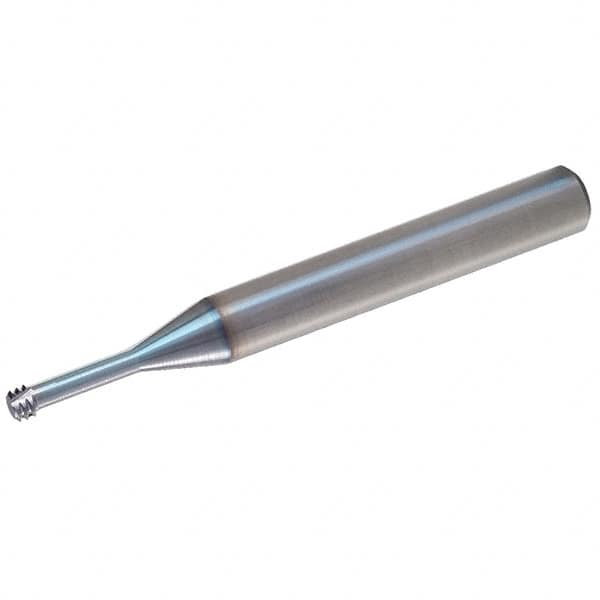 Straight Flute Thread Mill: #8 to 32, Internal, 3 Flutes, Solid Carbide MPN:80127