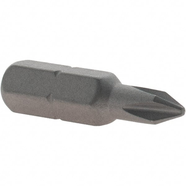 Phillips Screwdriver Insert Bit: #1 Point, 1/4