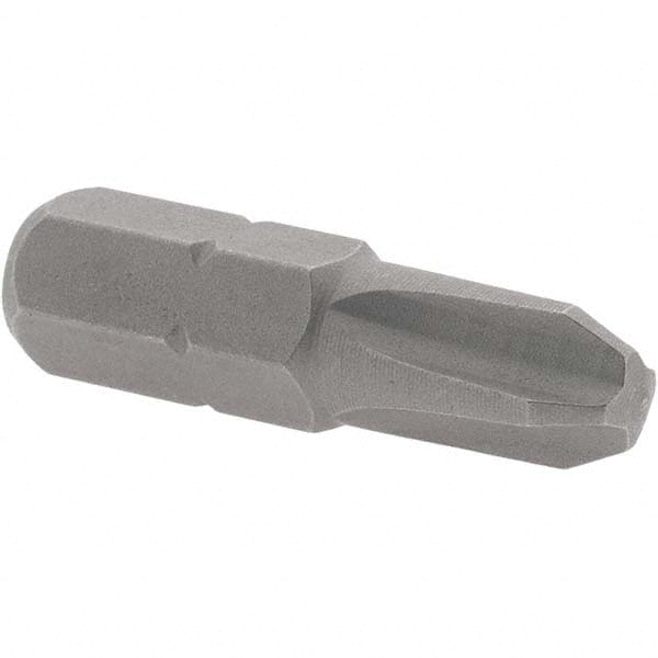 Phillips Screwdriver Insert Bit: #3 Point, 1/4