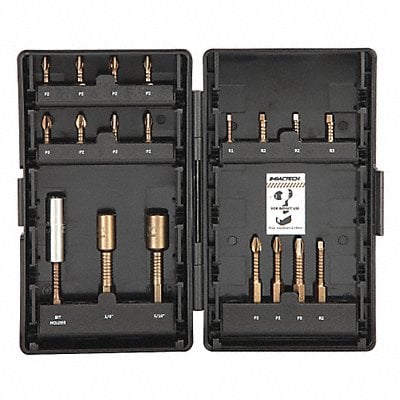 Screwdriver Bit Set 19 Pieces 1/4 Shank MPN:P19-1DB