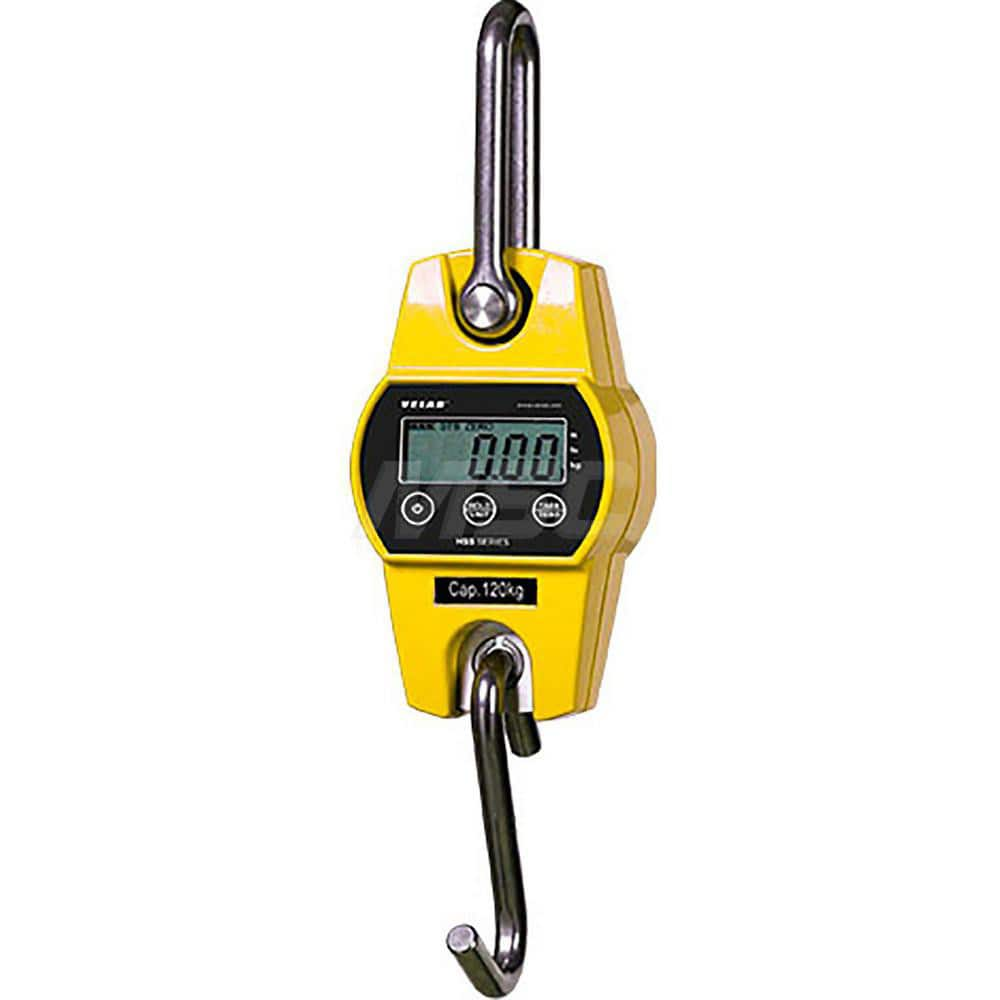 Crane Scales & Hanging Scales, Type: Hanging Scale , Capacity (Lb.): 200.00 , Capacity (kg): 100.0000 , Display Type: LCD Display  MPN:VE-HSS100