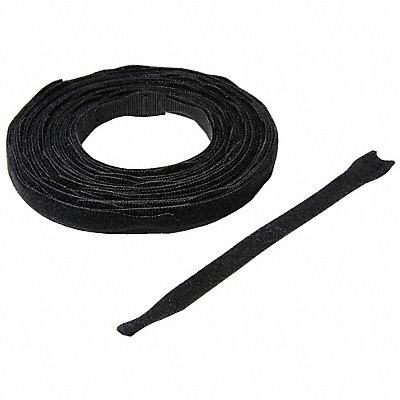 Hook-and-Loop Cable Tie 8 in Black PK45 MPN:151495