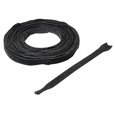 Hook-and-Loop Cable Tie 8 in Black PK900 MPN:170091