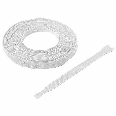 Hook-and-Loop Cable Tie 8 in White PK900 MPN:176408