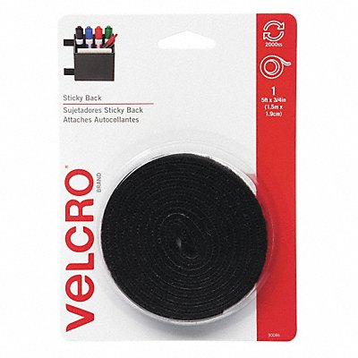 Tape Sticky Back 3/4 x 5 ft Black MPN:90086