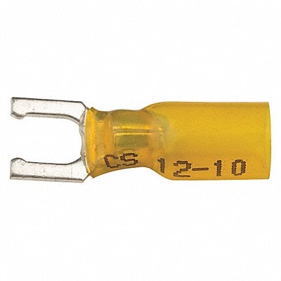 Fork Terminal Tin Copper Yellow PK10 MPN:37425