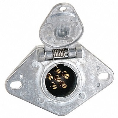 Trailer Connector Socket 6-Way Brass MPN:055052