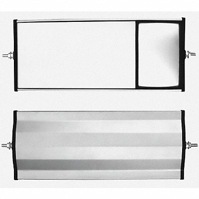 Aluminum Split Glass Mirror MPN:705107