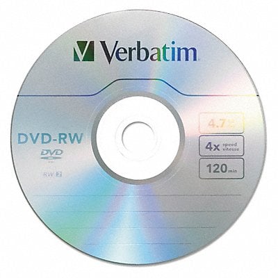 DVD-RW Disc 4.70 GB 120 min 4x PK30 MPN:VER95179