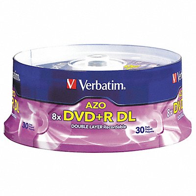 DVD+R Dual Layer Disc 8.50GB Silver PK30 MPN:VER96542