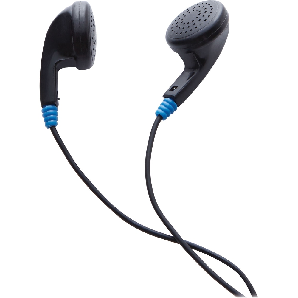 Verbatim Stereo Earphones - Stereo - Black - Mini-phone - Wired - Earbud - Binaural (Min Order Qty 29) MPN:99711