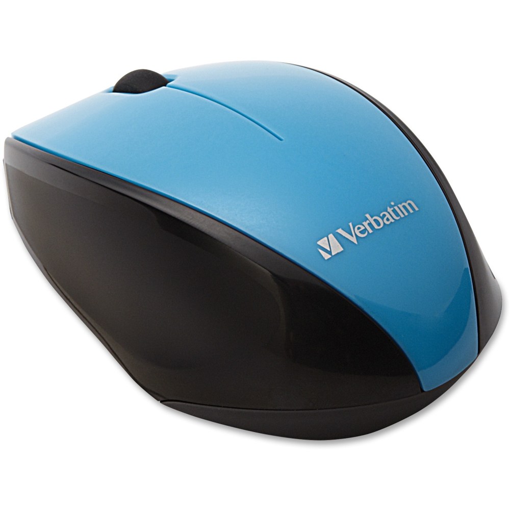 Verbatim Wireless USB 2.0 Notebook Multi-Trac Blue LED Mouse, Blue (Min Order Qty 5) MPN:97993