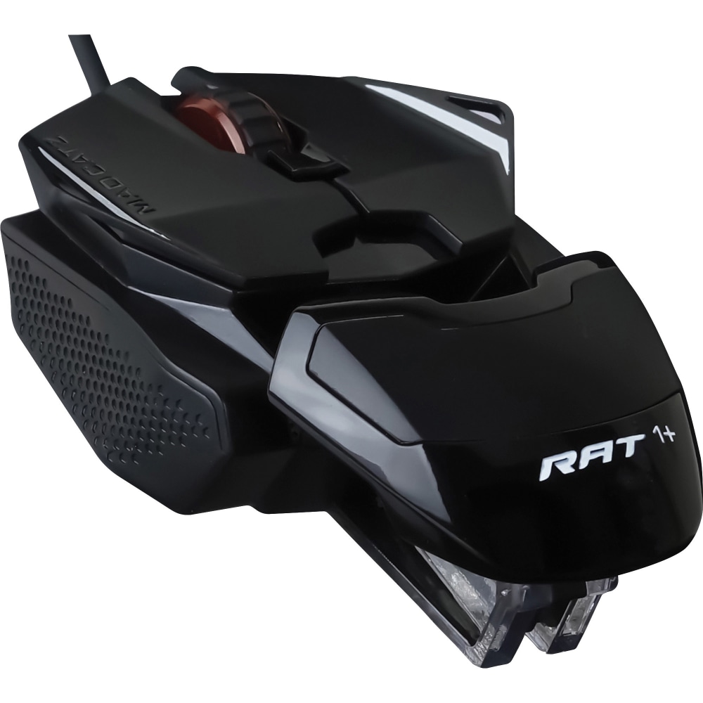 Mad Catz The Authentic R.A.T. 1+ Optical Gaming Mouse - Optical - Cable - 1 Pack - USB - 2000 dpi - Scroll Wheel (Min Order Qty 2) MPN:MR02MCAMBL00