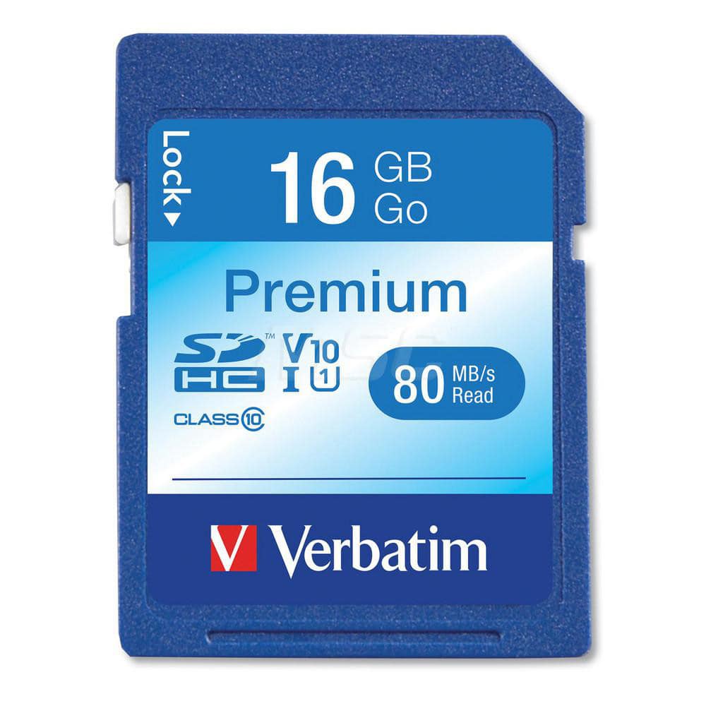 16GB PREMIUM SDHC MEMORY CARD, UHS-I V10 U1 CLASS 10, UP TO 80MB/S READ SPEED MPN:VER96808