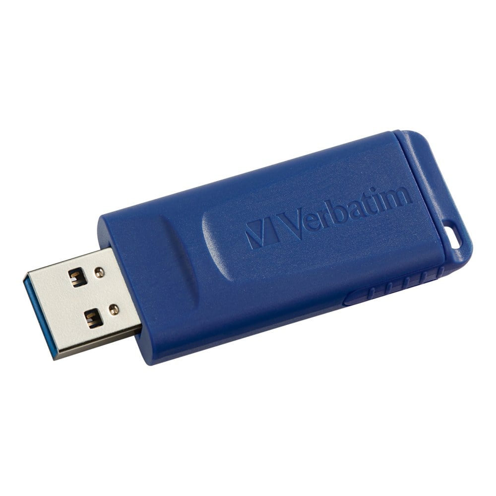 Verbatim 128GB USB Flash Drive - Blue - 128GB (Min Order Qty 6) MPN:98659