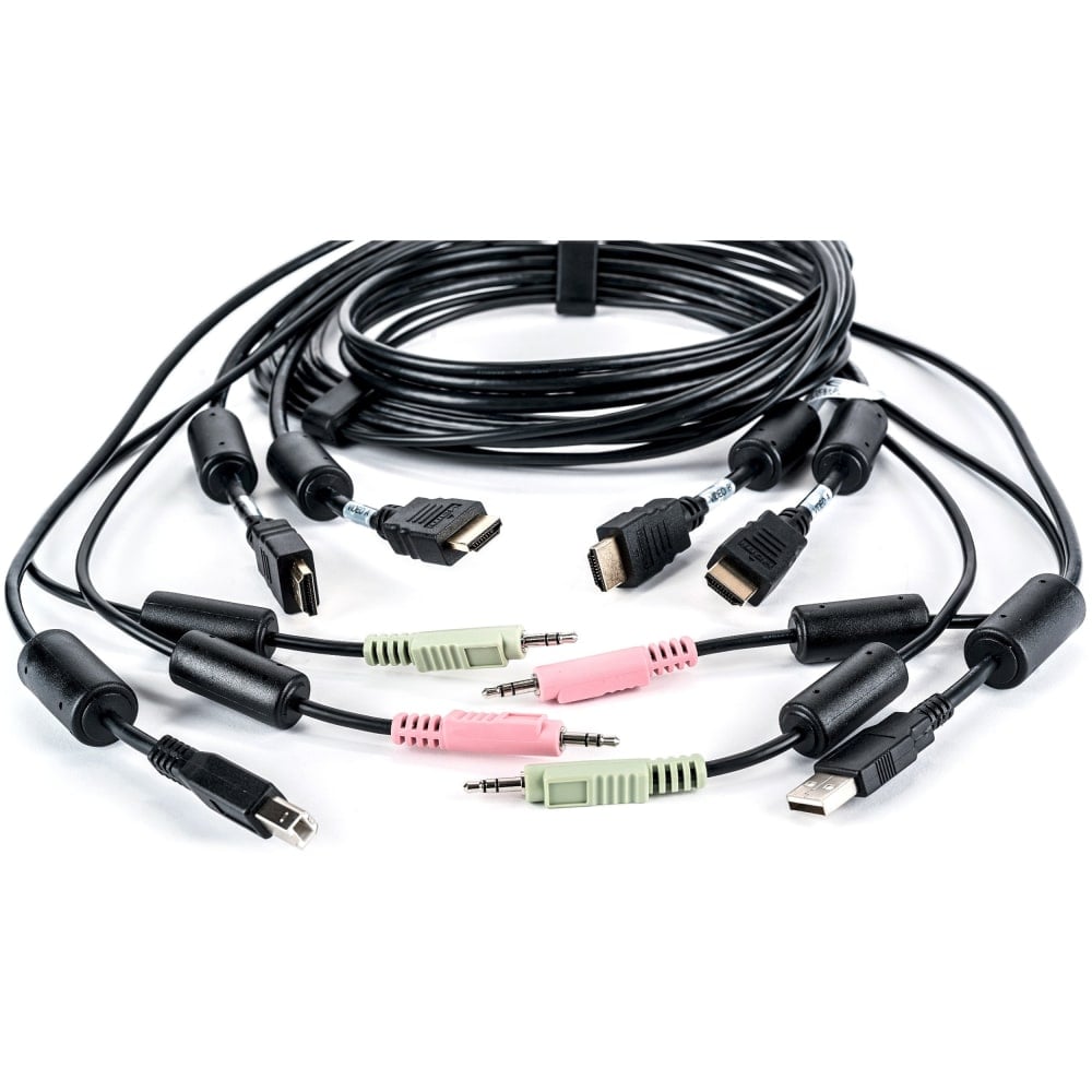 AVOCENT SV 340H Cable - 6ft - 6 ft, Dual Display, HDMI, 1 x USB, 2 x Audio, Standard KVM cable (Min Order Qty 2) MPN:CBL0128