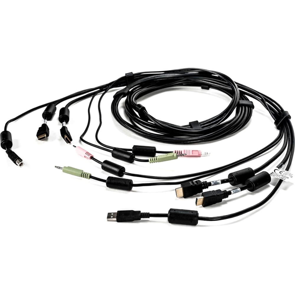 AVOCENT KVM Cable - 10 ft, Dual Display, HDMI, 1 x USB, 2 x Audio, Standard KVM cable MPN:CBL0129