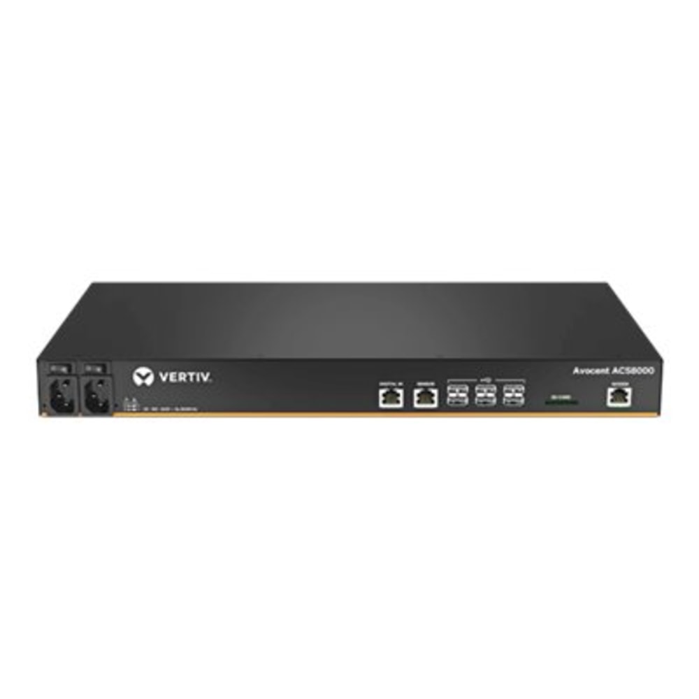 Avocent ACS 8000 Serial Console ACS8016SDC - Console server - 16 ports - 1GbE, RS-232, RS-422, RS-485 - DC power - 1U - rack-mountable MPN:ACS8016SDC-400