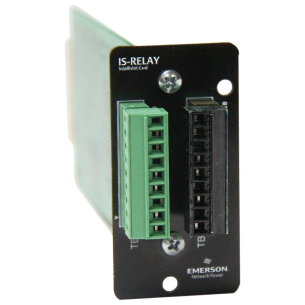 Liebert Intellislot Relay Card - Remote management adapter - for P/N: EDGE-22000IRT2UXL, EDGE-3000IRT2UXL, EDGE-3000IRT3UXL, EDGE-500IRM1U, EDGE-750IMT MPN:IS-RELAY