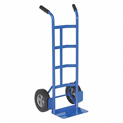 Steel Dual Handle Truck Rubber Wheel MPN:DHHT-500S-HR