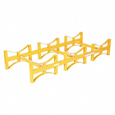 Drum Rack 55 gal Dia 23in Yellow MPN:DRUM-RACK-3