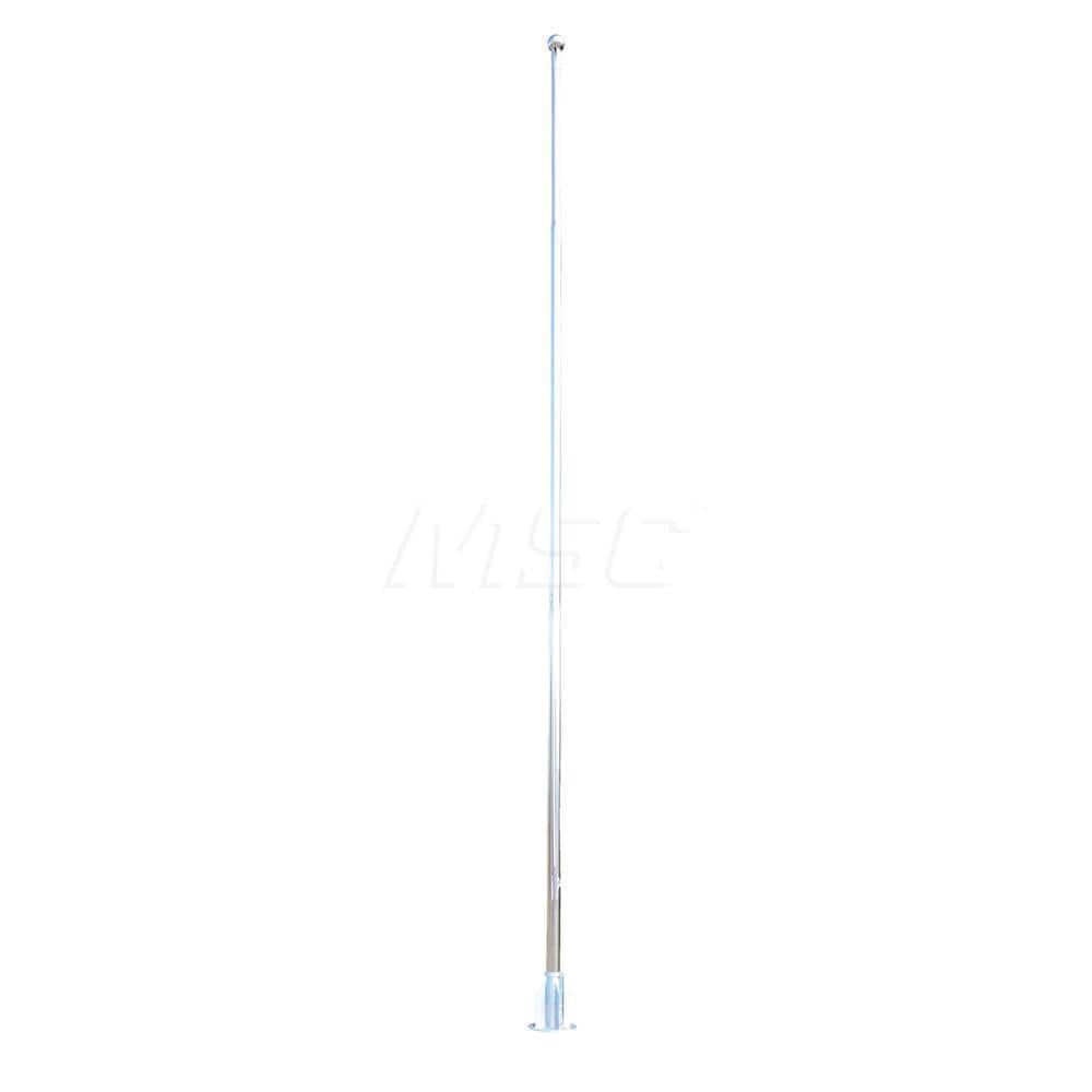Flag Poles & Kits, Mount Type: Portable , Pole Material: Stainless Steel, Stainless Steel , Material: Stainless Steel , Height Above Ground (Feet): 25.00 MPN:FLP-25-SS