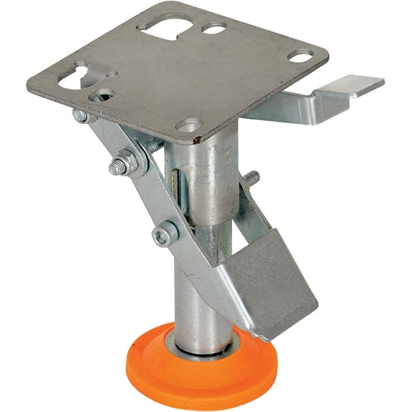 Floor Locks, Retracted Height: 4.5in , Extended Height: 5.25in , Top Plate Size: 3.87 x 3.56 in , Bolt Hole Spacing: 2-13/16 X 1-3/4 (Inside) in MPN:FL-LKL-4