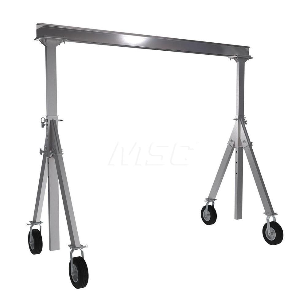 Adjustable Gantry Crane: 1,500 lb Working Load Limit, 8