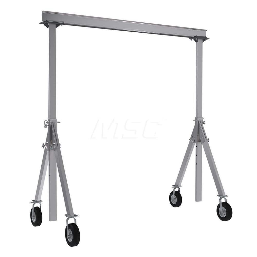 Adjustable Gantry Crane: 1,500 lb Working Load Limit, 8