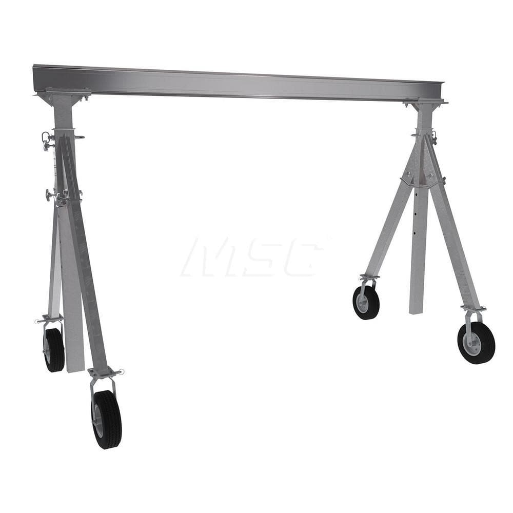 Adjustable Gantry Crane: 1,500 lb Working Load Limit, 8