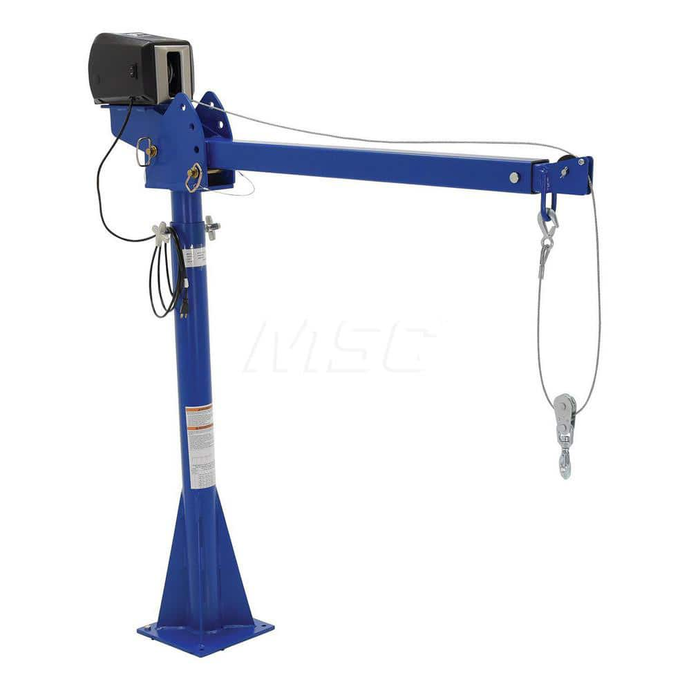 Jib Crane: Floor Mount, 600 lb Limit, 87.25