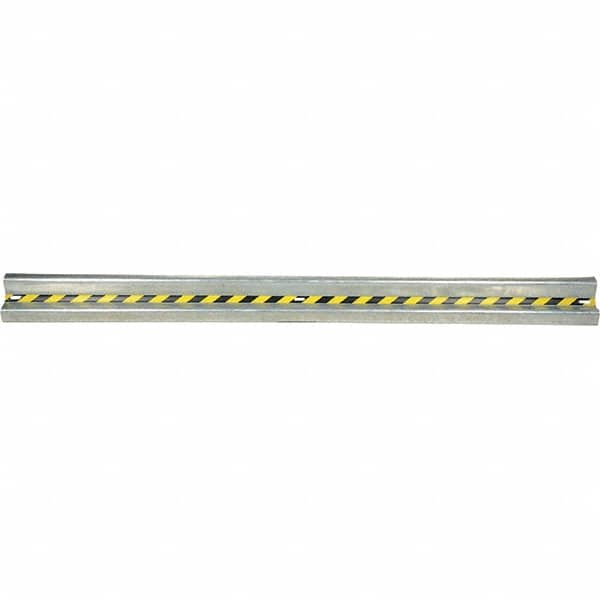 Heavy-Duty Guard Rail: Gray, Galvanized, Steel MPN:GR-H2R-BO-12-HD