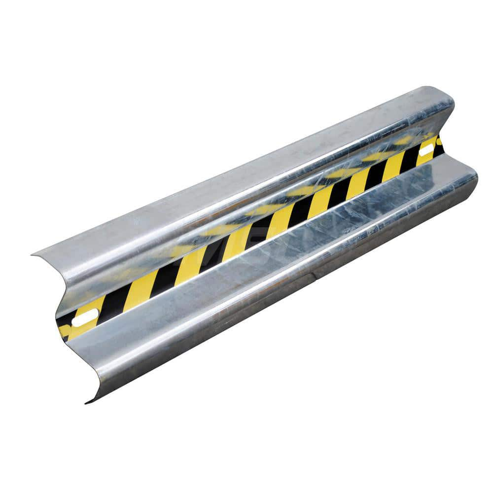 Channel Guard Rail: Gray, Galvanized, Steel MPN:GR-H2R-BO-4-HDG