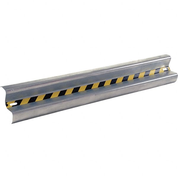 Channel Guard Rail: Gray, Galvanized, Steel MPN:GR-H2R-BO-6-HDG