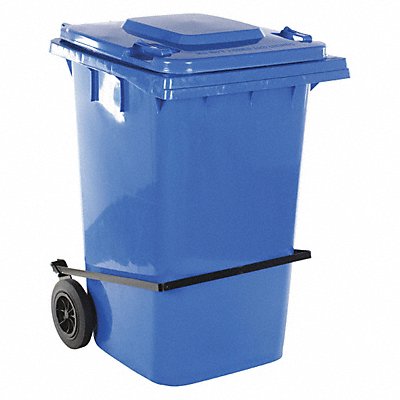 Blue Poly Trash Can W/ Lid Lifter MPN:TH-95-BLU-FL