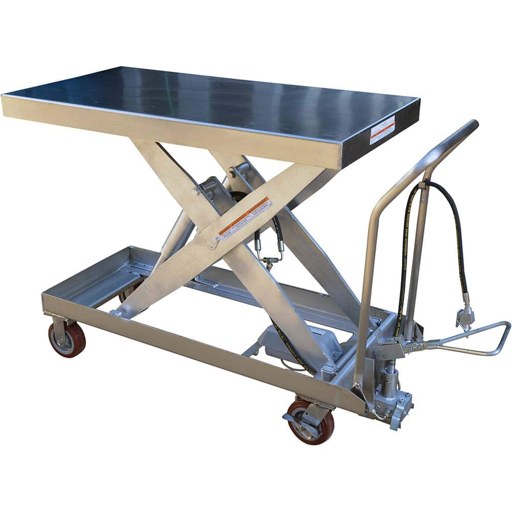 Mobile Battery Lift Table: 1,750 lb Capacity, 14-1/4 to 39-1/2