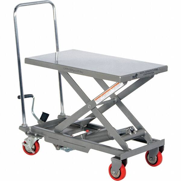 Mobile Air Lift Table: 220 lb Capacity MPN:CART-200-ALUM