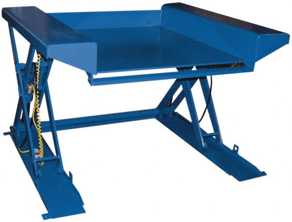 2,000 Lb Capacity Electric Floor Height Scissor Lift Table MPN:EHLTG-3850-2-36