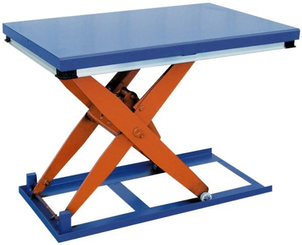 1,500 Lb Capacity Electric Scissor Lift Table MPN:EHLT-WS-2448-1.