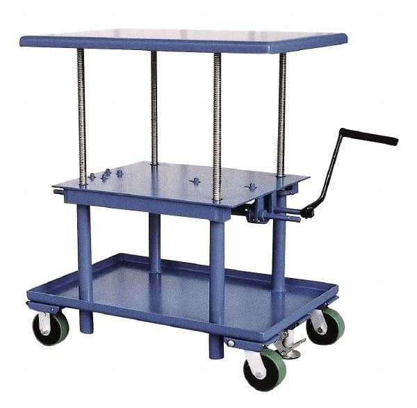 Mobile Hand Lift Table: 2,000 lb Capacity, 30