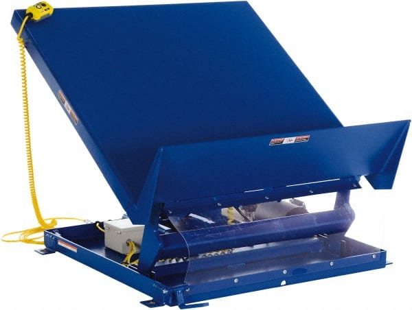 4,000 Lb Capacity Electric Scissor Lift Table MPN:UNI-4848-4-BLU-